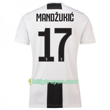 Billige Fotballdrakter Juventus Mandzukic 17 Hjemmedraktsett 2018/19 Kortermet